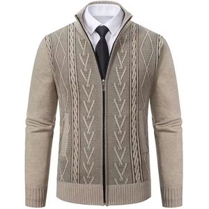 Modieus vest heren - Kantoor - Zakelijk en sportief - Trui - Rits - Gewatteerd