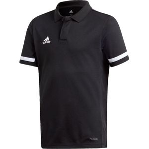 adidas T19 Polo  Sportshirt - Maat 116  - Unisex - zwart/wit