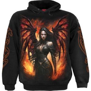 Spiral Draco Queen - Hoodie Heren Trui met capuchon - zwart - XXL