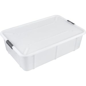 BranQ Velur - Voorraaddoos 29L - Opbergdoos - opslagcontainer met deksel en wielen