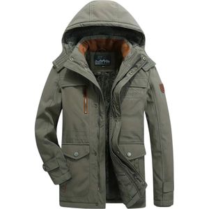 Nivard Winterjas Heren - Parka - Winter - Jas - Volwassen - Stijlvol - Legergroen - XL