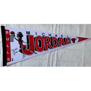 USArticlesEU - Michael Jordan - Chicago Bulls Jordan - 23 - Speler vaantje - NBA - Vaantje - Basketball - Sportvaantje - Pennant - Wimpel - Vlag - 31 x 72 cm