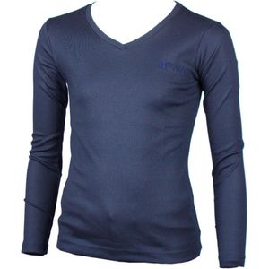 Piva schooluniform t-shirt lange mouwen  meisjes - donkerblauw - maat XXS/12 jaar