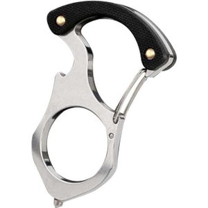 Multifunctionele sleutelhanger voor autosleutels - Roestvrij staal - Draagbaar - Buiten kamperen .