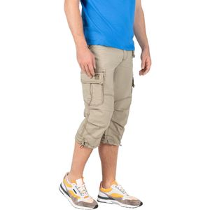 TIMEZONE Heren Cargo Broek LOOSE MILESTZ SHORT comfort/relaxed Beige W 31 Volwassenen
