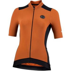 Nalini - Dames - Fietsshirt - Korte mouwen - Wielrenshirt - Zomer - FIVE POCKETS LADY J - BLACK/BROWN - S