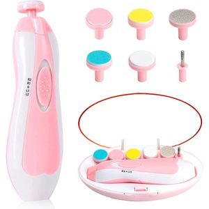 Baby Nagelvijl - Elektrische Nagelvijl - Baby Nagelverzorging - Baby Nagelknipper - met LED Licht - Baby Cadeau - Ook Voor Volwassenen - Roze
