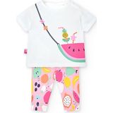 Boboli - Set 148104 - Gebreide Set - Wit - Voor Babymeisjes - 1 Maand