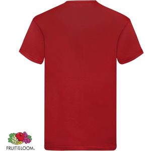 Fruit of the Loom T-shirts Original 5 st XXL katoen rood