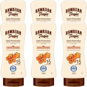 Hawaiian Tropic - Zonnebrand - Protect Hydrate Sun Lotion SPF 15 - Beschermend & Hydraterend - 180ml - 6stuks - Voordeelverpakking