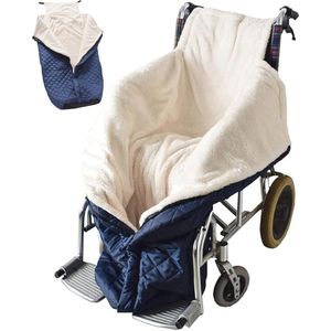 Warm waterdichte rolstoeldeken voor volwassenen - Fleece gevoerd en universele pasvorm