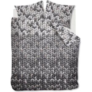 Ariadne at Home Nisa - Flanel - Dekbedovertrek - Lits-jumeaux - 240x200/220 cm - Grijs