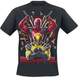 Deadpool Wolverine Bullseye Heren T-shirt - zwart - XXL