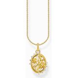 Thomas Sabo - Halsketting - Gerecycled Zilver - Geel Goud Verguld - 40-45 cm