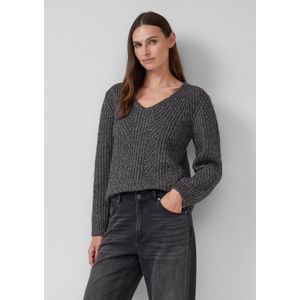 Gebreide Trui - V-halslijn - Met Pailletten Details