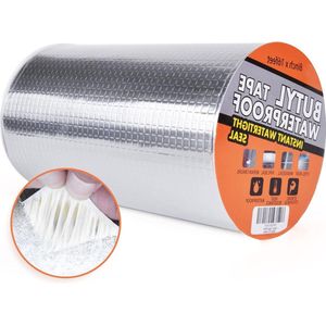 Waterdichte butylband zelfklevende afdichtingsband - reparatie dakkage oppervlaktescheuren - caravan buis glas raam - 5 x 40 m