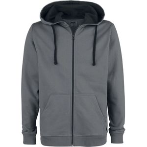 Black Premium by EMP Grijs sweatshirt jack - Heren - 5XL