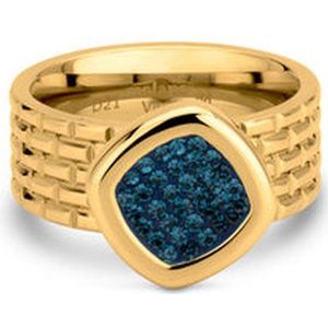 Melano Vivid Blue Sky ring set- goudkleurig - dames - maat 62
