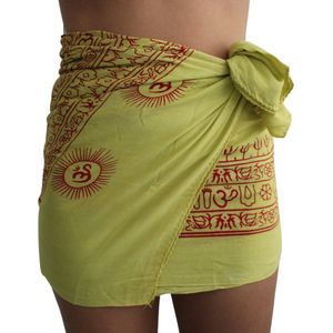 Tedz sarong - groen - stranddoek - pareo - omslagdoek dames – 100% viscose