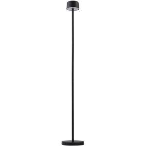 Lindby - Terraslampen- met touchdimmer - 1licht - Aluminium, ABS, polycarbonaat - H: 115.05 cm - zwart - Inclusief lichtbron