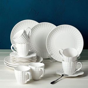 Luxe Servies - serviesset  6 personen - dinnerset - borden, schalen, mokken set - duurzaam - premium kwaliteit