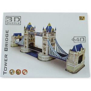 3D Puzzel - Tower Bridge - Bouwpakket - 40 stukjes