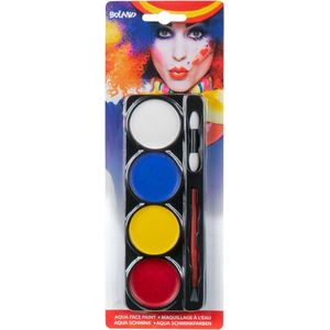 Boland - Palet Clown schmink - - Schmink palet - Carnaval, Themafeest, Halloween, Kinderfeestje - Clown - Circus