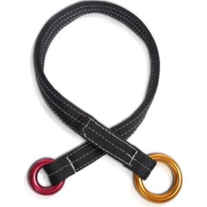 90cm Outdoor Climbing Tree Climbing Wire Lanyard Anchor Loop Belt with Two Hanging Rings for Garden Work