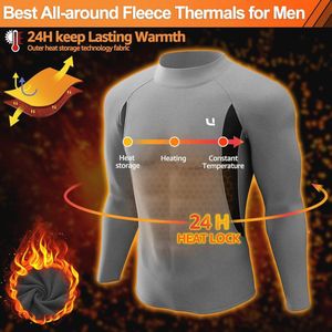 Thermisch Ondergoed voor Mannen, Functioneel Onderhemd, Skiondergoed, Winterse Onderkleding