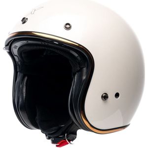 Motor Jet Helm ELEMENT EVO Wit Glanzend S van MOTOBLOUZ