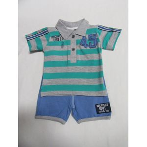 Dirkje , kledingset , jongens , polo+ short unit 45 ,  80 - 12 maand