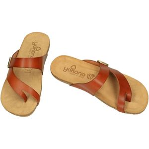 Yokono -Dames - cognac/caramel - slippers & muiltjes - maat 40