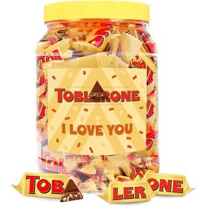 Toblerone Mini chocolade ""I Love You"" - melkchocolade met nougat, amandel en honing - 500g