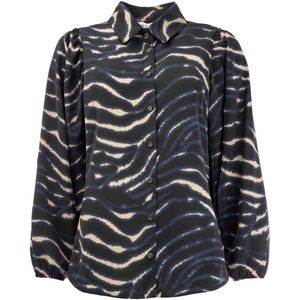 NED Blouse Mayliera Ls Estate Blue Sea 25w1 Sv002 02 390 Estate Blue Dames Maat - S