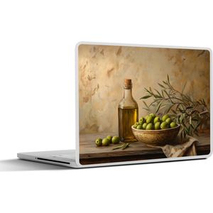 Laptop sticker - 11.6 inch - Olijven - Stilleven - Vintage - 30x21cm - Laptopstickers - Laptop skin - Cover
