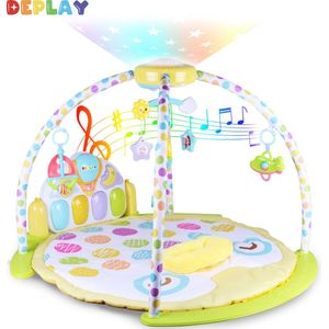 DEPLAY Luxe BabyGym - Baby Speelgoed - Projector Sterrenhemel - Speelmat baby - Speelkleed - Educatief
