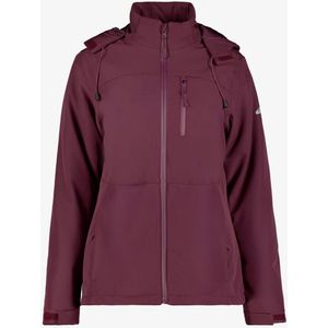 Mountain Peak gewatteerde dames softshell jas bordeaux - Rood - Maat S