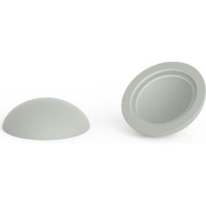 10 stuks - Premium Afdekkapjes voor schroeven - 14,5mm - Lichtgrijs - RAL 7035 - Mat