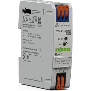 WAGO 2687-2142 Behuizing voor stroomvoorziening 24 V/DC 1.25 A 30 W Inhoud 1 stuk(s)