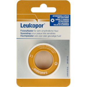 Leukopor Hechtpleister Eurolock 5m x 1.25cm 1 Stuks