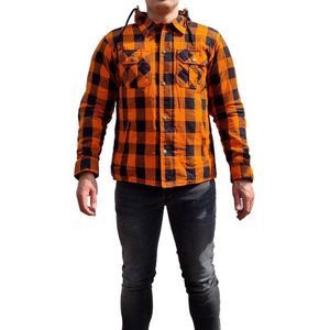 Lumberjack Motorjas Oranje inclusief (uitneembare) protectie. Maat XXL