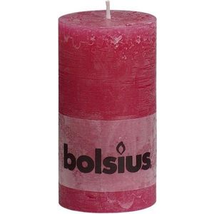 Bolsius Rustieke Stompkaars - 130/68 - Fuchsia - 1 Stuk