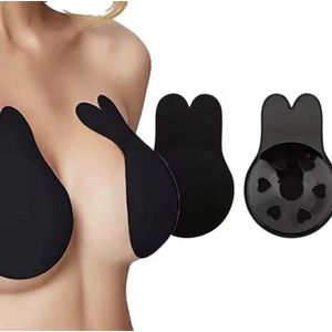 CHPN - Zelfklevende Push up BH - Plak BH - BH zonder bandjes - Zwart - Medium - BH zonder bandjes - Herbruikbaar