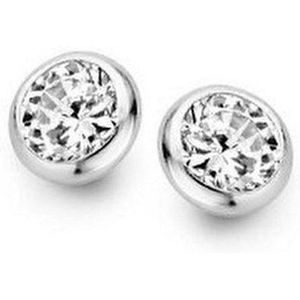 Casa Jewelry - La mer Small - Oorknoppen - Zilver - Zirkonia 5mm