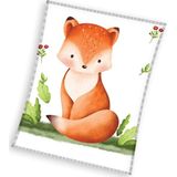 Carbotex - Fleece Deken - Vos - 110 x 140 cm - Polyester