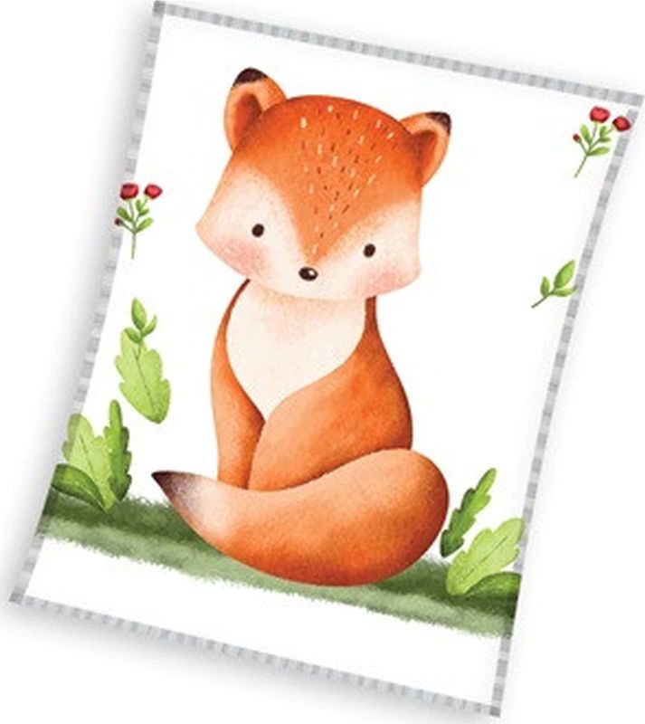 Carbotex - Fleece Deken - Vos - 110 x 140 cm - Polyester