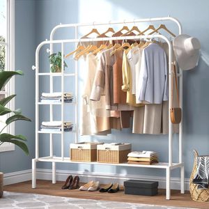 kledingrek - opbergstandaard / Multifunctioneel kledingrek / kledingstang, schoenenrek 33.5D x 126W x 158H centimetres
