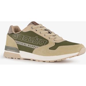 Gaastra heren sneakers beige groen - Maat 46 - Uitneembare zool