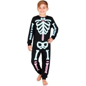 Jongens Skelet Halloween Onesie Kostuum