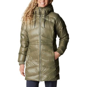 Columbia Icy Heights - Puffer Jas Dames / Outdoorjas / Donsjas Dames - Jassen Dames Winter - Donkergroen - Maat S